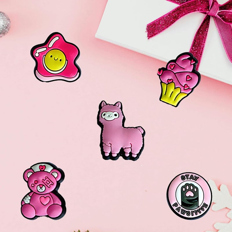 BULKITEM 25 Pcs Gamer, Summer, Nurse, Pink, Hunting, Black,USA american flag crocs,Shoe Charms, Cute Shoe Accessories Gifts Charms for Teens Kids Adults - Image 5